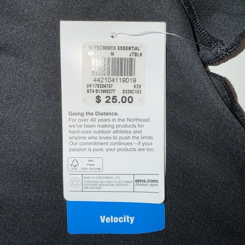 EMS Techwick Essentials Velocity Athletic Shirts Lot Black Blue Women's Medium - Picture 3 of 16